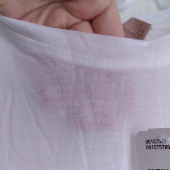 FOREVER 21 Sheer white knit t-shirt top, MEDIUM, new with tag - Picture 3 of 7